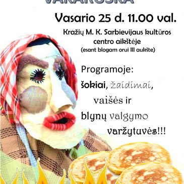 Kviečiame į Užgavėnių šventę