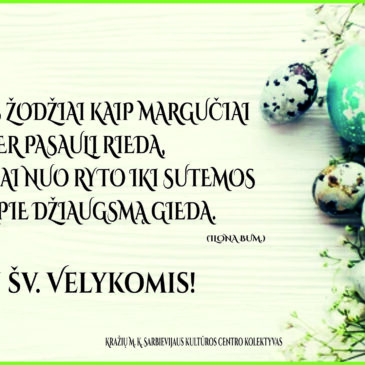 Su šv. Velykomis!