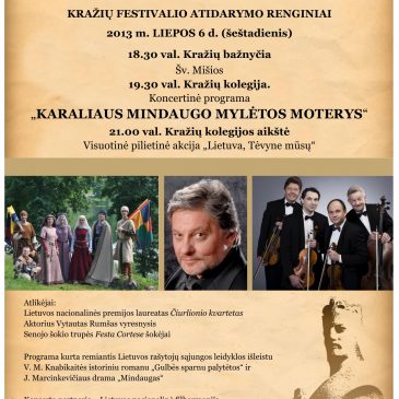 KRAŽIŲ FESTIVALIO ATIDARYMO RENGINIAI