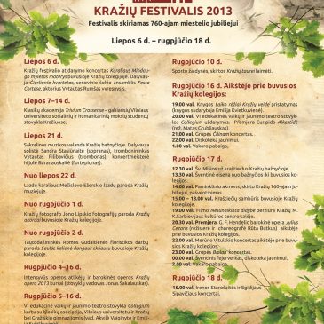 Kražių festivalio baigiamieji renginiai