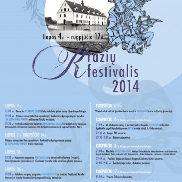 Liepos 4 d. prasideda devintasis Kražių festivalis, kuris visą vasarą džiugins išskirtiniais renginiais ir nuostabiomis akimirkomis.