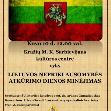 Kovo 11-osios minėjimas