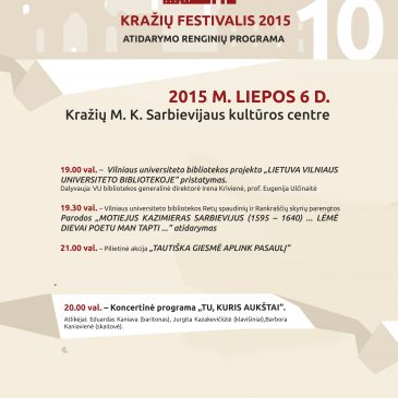 X Kražių festivalis