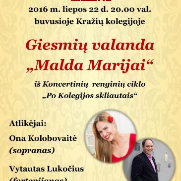 Giesmių valanda „Malda Marijai“