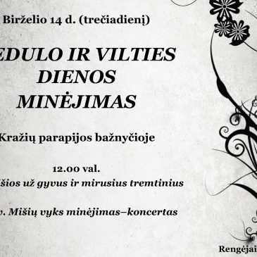 Gedulo ir vilties dienos minėjimas