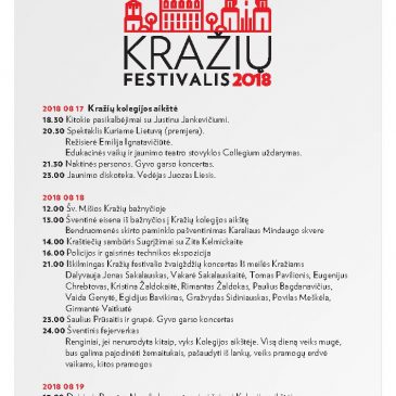 Kražių festivalis ir Šv. Roko atlaidai kviečia