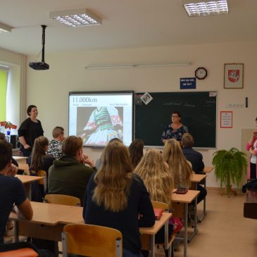 Fotografės Ievos Martinaitis susitikimas su Kražių Ž. Liauksmino gimnazijos mokiniais