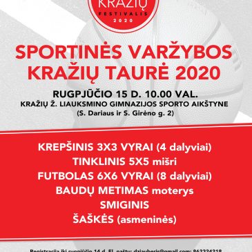 Sportinės varžybos „Kražių taurė 2020“