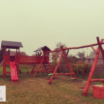 Įgyvendintas bendruomenės projektas „Vaikų žaidimų aikštelės įrengimas“