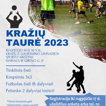 Kražių seniūnijos sportinės varžybos „KRAŽIŲ TAURĖ 2023“