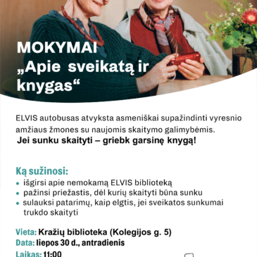 Mokymai „Apie sveikatą ir knygas“