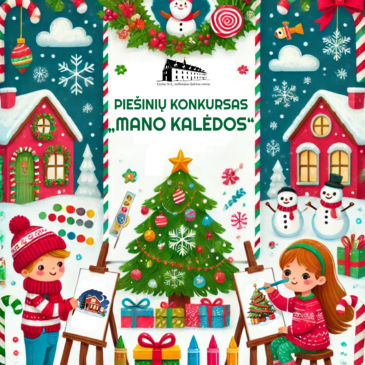 Piešinių konkursas „Mano Kalėdos“