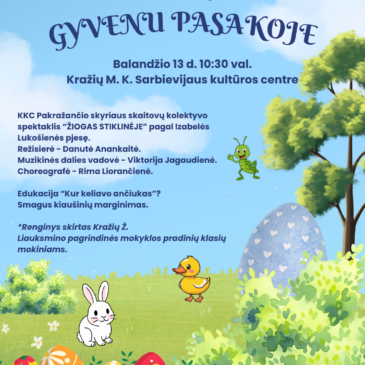 Mažosios Velykėlės „Gyvenu pasakoje“ 🥚🌸